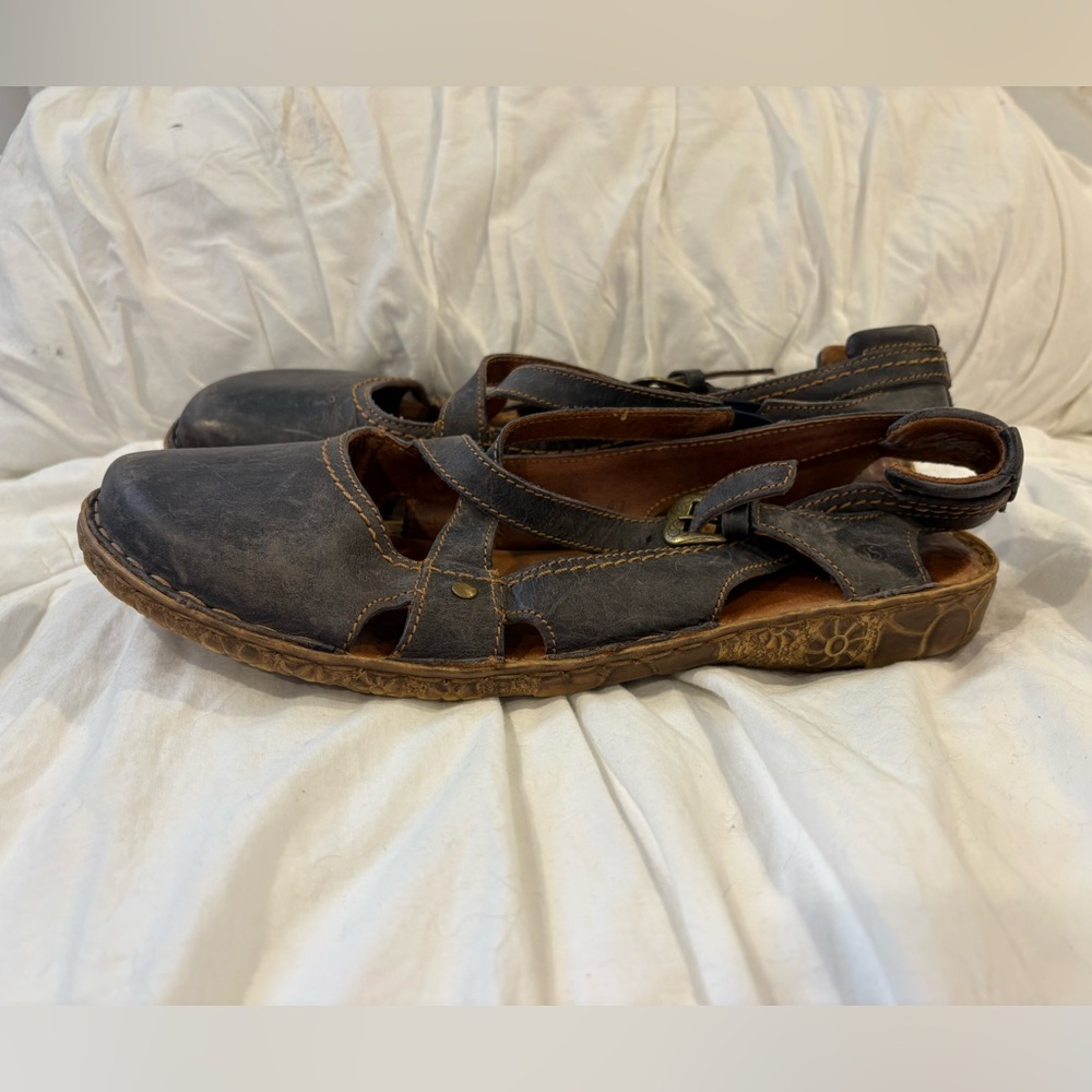 Josef Seibel Leather Fisherman Sandals Women’s 10